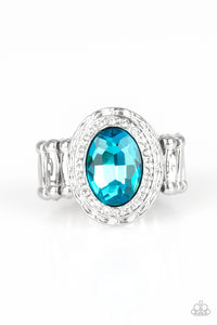 Paparazzi "Fiercely Flawless" Blue Ring Paparazzi Jewelry