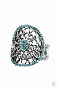 Paparazzi VINTAGE VAULT "Springtime Shimmer" Blue Ring Paparazzi Jewelry
