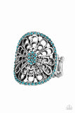 Paparazzi VINTAGE VAULT "Springtime Shimmer" Blue Ring Paparazzi Jewelry