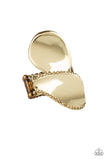 Paparazzi VINTAGE VAULT "Fabulously Folded" Brass Ring Paparazzi Jewelry