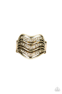 Paparazzi "Fashion Finance" Brass Ring Paparazzi Jewelry