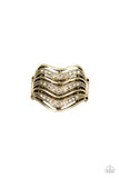 Paparazzi "Fashion Finance" Brass Ring Paparazzi Jewelry