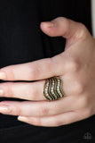 Paparazzi "Fashion Finance" Brass Ring Paparazzi Jewelry