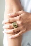 Paparazzi "Truly Cherished" Brass Ring Paparazzi Jewelry