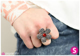 Paparazzi "Haute and Heated" Red Ring Paparazzi Jewelry