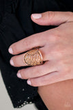 Paparazzi VINTAGE VAULT "Dazzle Daze" Copper Ring Paparazzi Jewelry
