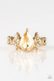 Paparazzi VINTAGE VAULT "Yas Queen" Gold Ring Paparazzi Jewelry