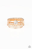 Paparazzi "The Overachiever" Rose Gold Ring Paparazzi Jewelry