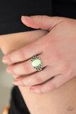 Paparazzi VINTAGE VAULT "Princess Problems" Green Ring Paparazzi Jewelry