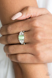 Paparazzi "Extra Spark-tacular" Green Ring Paparazzi Jewelry