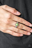 Paparazzi VINTAGE VAULT "Pricelessly Princess" Green Ring Paparazzi Jewelry