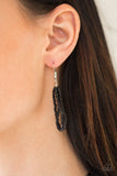 Paparazzi "Dauntless Dazzle" Black 222XX Necklace & Earring Set Paparazzi Jewelry