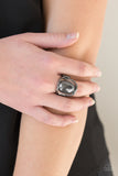 Paparazzi "All Shine, All The Time" Black Ring Paparazzi Jewelry