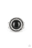 Paparazzi VINTAGE VAULT "Rare Minerals" Black Ring Paparazzi Jewelry