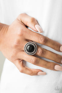 Paparazzi VINTAGE VAULT "Rare Minerals" Black Ring Paparazzi Jewelry