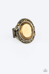 Paparazzi "Queen Scene" Brass Ring Paparazzi Jewelry