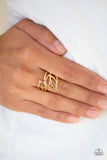 Paparazzi VINTAGE VAULT "LEAF It All Behind" Gold Ring Paparazzi Jewelry