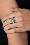 Paparazzi VINTAGE VAULT "Mineral Minimalist" Green Ring Paparazzi Jewelry