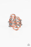 Paparazzi VINTAGE VAULT "The Run-Around" Orange Ring Paparazzi Jewelry