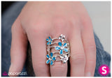 Paparazzi "Exquisitely Effortless" Blue Ring Paparazzi Jewelry