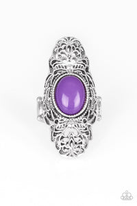 Paparazzi "Flair for the Dramatic" Purple Ring Paparazzi Jewelry