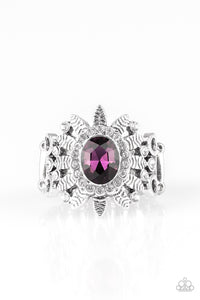 Paparazzi VINTAGE VAULT "Burn Bright" Purple Ring Paparazzi Jewelry
