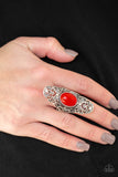 Paparazzi "Flair for the Dramatic" Red Ring Paparazzi Jewelry