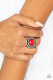 Paparazzi VINTAGE VAULT "Rare Minerals" Red Ring Paparazzi Jewelry