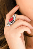 Paparazzi "Hot Off The Empress" Red Ring Paparazzi Jewelry