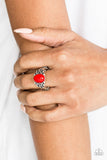 Paparazzi "Princess Problems" Red Ring Paparazzi Jewelry