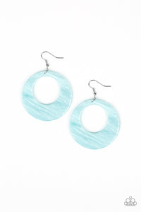 Paparazzi "Tropical Trailblazer" Blue Earrings Paparazzi Jewelry