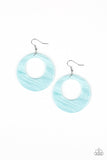 Paparazzi "Tropical Trailblazer" Blue Earrings Paparazzi Jewelry