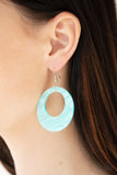 Paparazzi "Tropical Trailblazer" Blue Earrings Paparazzi Jewelry