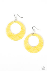 Paparazzi "Tropical Trailblazer" Yellow Earrings Paparazzi Jewelry