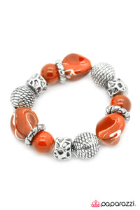 Paparazzi "Divinely Deco" Orange Bracelet Paparazzi Jewelry