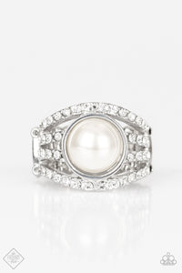 Paparazzi "A Big Break" FASHION FIX White Ring Paparazzi Jewelry