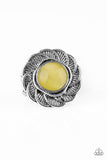 Paparazzi VINTAGE VAULT "Gardenia Glow" Yellow Ring Paparazzi Jewelry