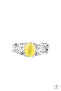 Paparazzi "Extra Spark-tacular" Yellow Ring Paparazzi Jewelry