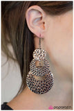 Paparazzi "Put the Pedal to the Metal" Copper Earrings Paparazzi Jewelry