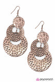 Paparazzi "Put the Pedal to the Metal" Copper Earrings Paparazzi Jewelry