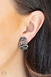 Paparazzi "Idol Shine" Black Clip On Earrings Paparazzi Jewelry