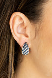 Paparazzi "Sparkling Shells" Blue Clip On Earrings Paparazzi Jewelry