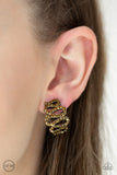 Paparazzi "Idol Shine" Brass Clip On Earrings Paparazzi Jewelry