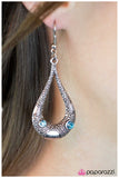 Paparazzi "Crocodile Tears - Blue" earring Paparazzi Jewelry