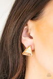Paparazzi "Timeless In Triangles" Gold Clip On Earrings Paparazzi Jewelry