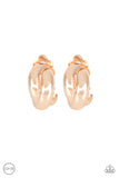 Paparazzi VINTAGE VAULT "Dining Out" Gold Clip On Earrings Paparazzi Jewelry