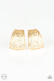 Paparazzi "Superstar Shimmer" Gold Clip On Earrings Paparazzi Jewelry