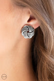 Paparazzi "Noticeably Knotted" Silver Clip On Earrings Paparazzi Jewelry