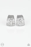 Paparazzi "Superstar Shimmer" Silver Clip On Earrings Paparazzi Jewelry