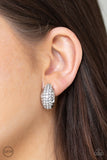 Paparazzi "Revenue Avenue" White Clip On Earrings Paparazzi Jewelry